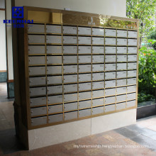 Wall Mounted Stainless Steel Mailbox for Apartment with Number